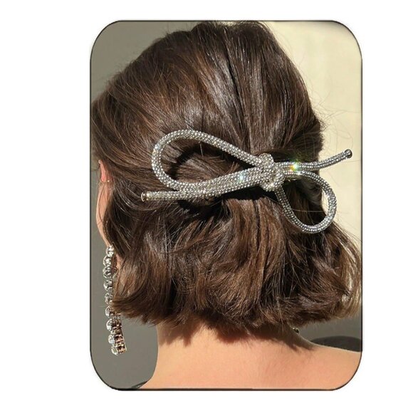 Rhinestone Crystal Hair Clip - Picture 4 of 6